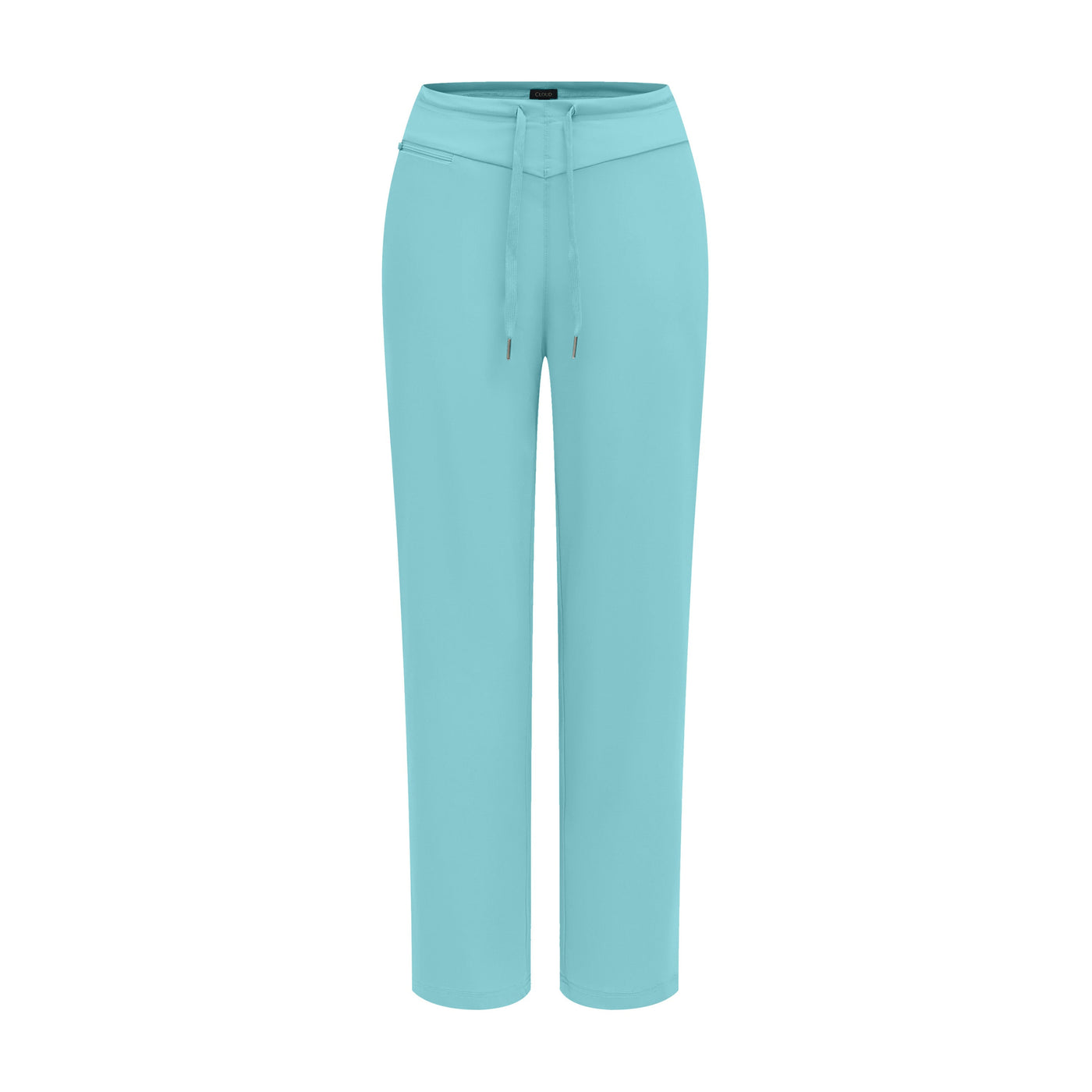 Light blue pants on a white background
