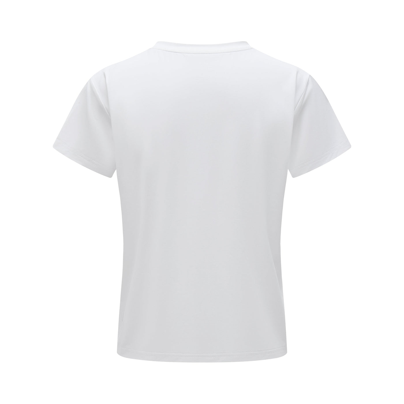 White t-shirt on a white background