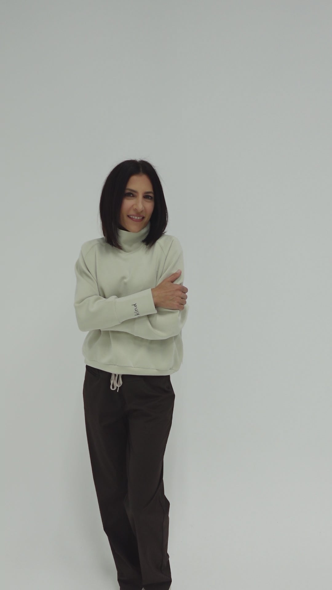 Scout Mock Neck Sweatshirt Bone