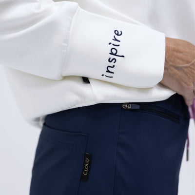 Scout Mock Neck Sweatshirt White